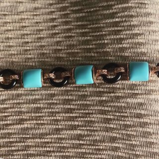 Pulsera Plata Baño Oro Turquesa