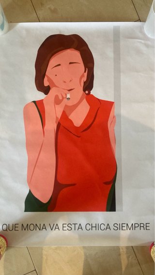 Cuadro Que Mona Va Esta Chica Siempre