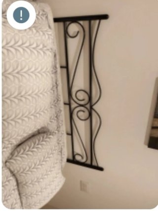 Cabecero forja negro cama 1.50