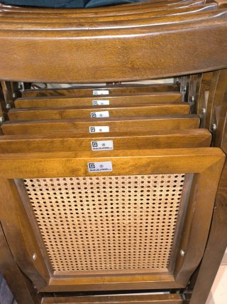 Lote6 sillas Plegables Vintage Guilleumas (unidad)