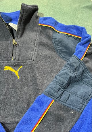 Polar Puma Vintage Negro y Azul Años 90