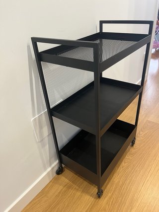 Carrito auxiliar Nissafors Ikea Negro