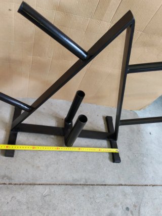 Rack para discos y barras de gimnasio