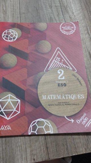 Libros de matemáticas 2 ESO