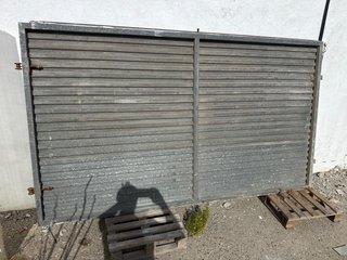 Puerta corredera chapa doble
