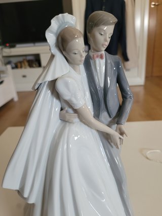 Figura Nao Porcelana Novios