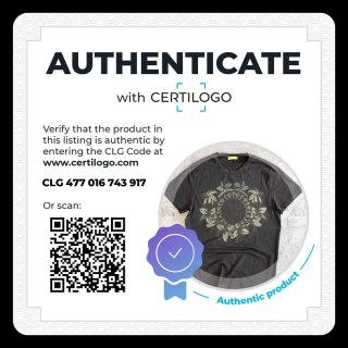 Camiseta Versace Jeans Negra Estampada