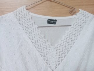 Vestido blanco estilo ibicenco