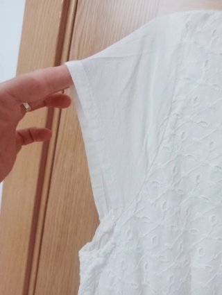 Vestido blanco estilo ibicenco