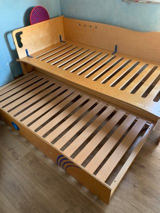Cama nido HABA 90x200 con 2 colchones