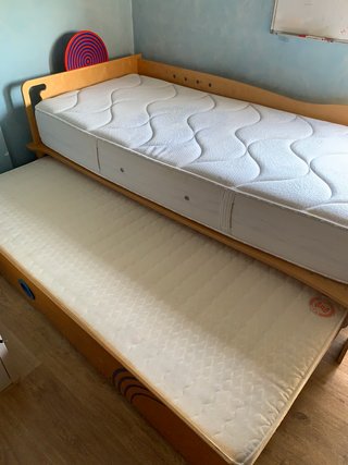 Cama nido HABA 90x200 con 2 colchones