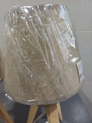 2 Lámparas Mesa Madera