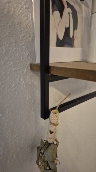 Estantería Decorativa Metálica y Madera