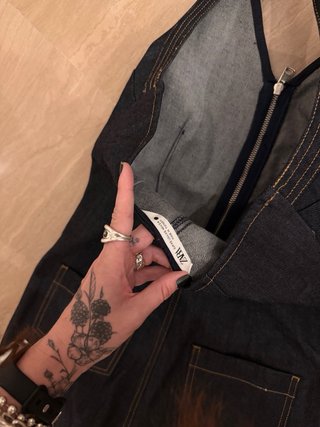 Mono Zara Denim Espalda Descubierta