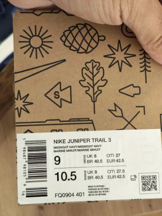 T42,5 Nike Juniper Trail 3  Azul/Morado