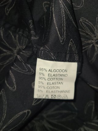 Camisa Desigual floral negra y gris