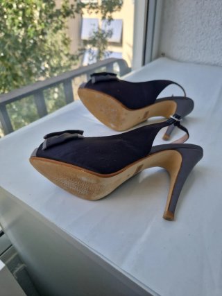 Sandalias piel y tela  Adolfo Domínguez Talla 39