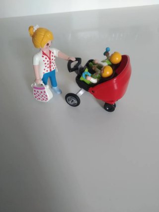 Mamá con gemelos Playmobil