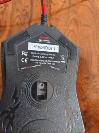 Ratón Gaming Mars Gaming Rojo y Negro