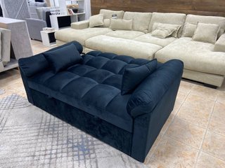 Sofa cama elegante negro terciopelo nuevo