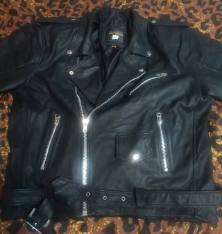 Chaqueta Biker Negra