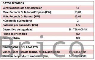 Barbacoa Gas Serie 500 - B600