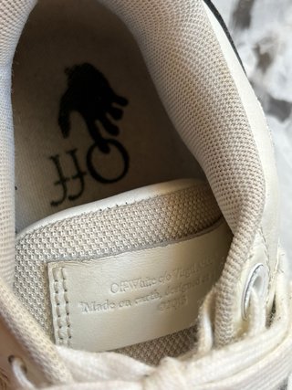 Off-White Sneakers Glitter Argento Limited Edition