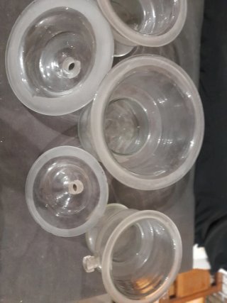 Tarros Cristal Farmacia Antiguos Grandes