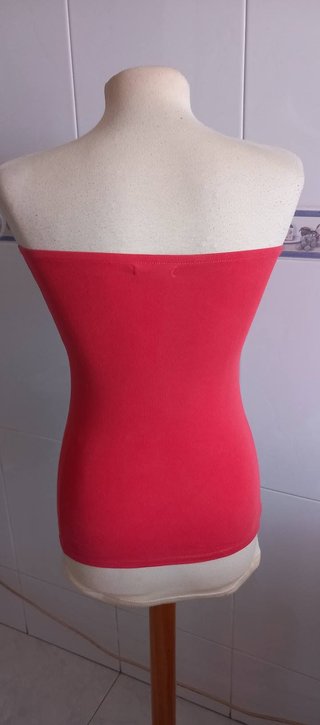 Camiseta sin mangas roja T. M