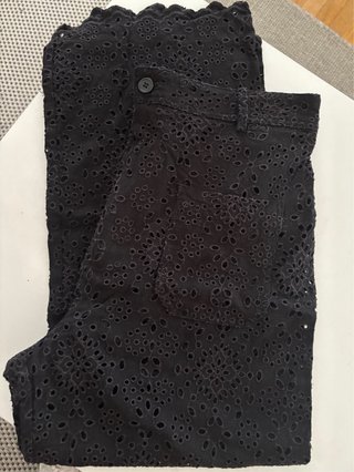 Pantalón Zara bordado inglés T-M