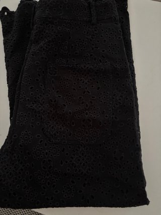 Pantalón Zara bordado inglés T-M