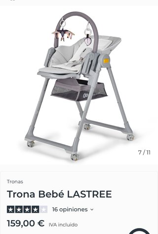 Trona hamaca Kinderkraft Lastree Evolutiva