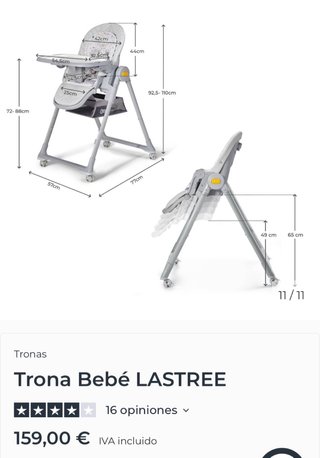 Trona hamaca Kinderkraft Lastree Evolutiva