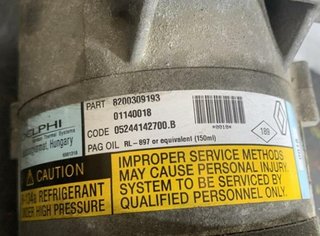 Compresor aire 8200309193 renault megane 1.9 58930