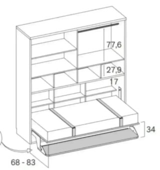 Cama abatible Rimobel con escritorio