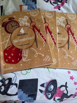Matematicas 4 primaria. Son 3 libros