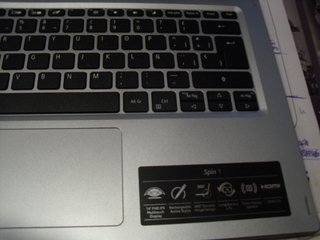 Ordenador portátil Acer plateado
