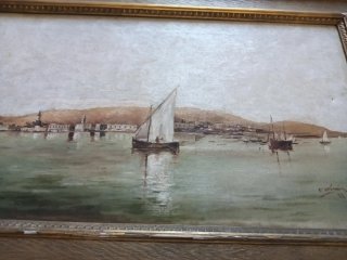 Cuadro antiguo Guillermo Otermin..56x33