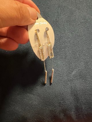 Orecchini pendenti donna oro e argento