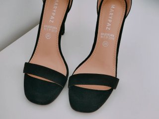 Sandalias tacón negras Mary-Paz talla 39