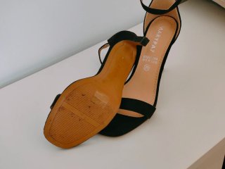 Sandalias tacón negras Mary-Paz talla 39