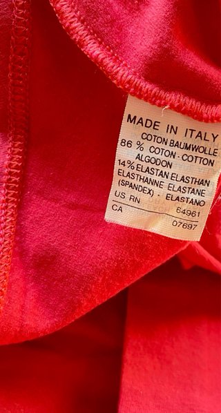 Tuta Sisley donna scollata rosso corallo