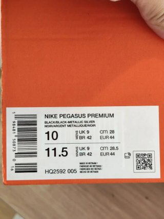 T44 Nike Pegasus Premium  Negras