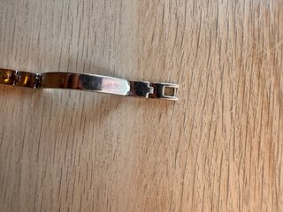Bracciale Acciaio Inox Bicolore Uomo/Unisex