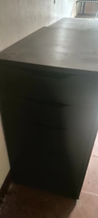 Mueble 5 cajones negro