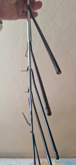 6 appendiabiti metallo e plastica