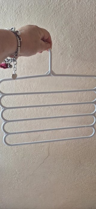 6 appendiabiti metallo e plastica