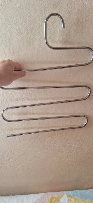 6 appendiabiti metallo e plastica