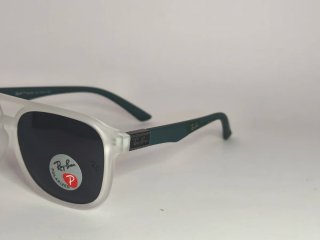 Gafas de Sol Blancas y Verdes Polarizadas