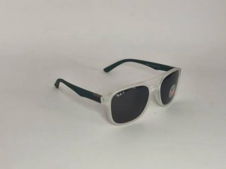 Gafas de Sol Blancas y Verdes Polarizadas